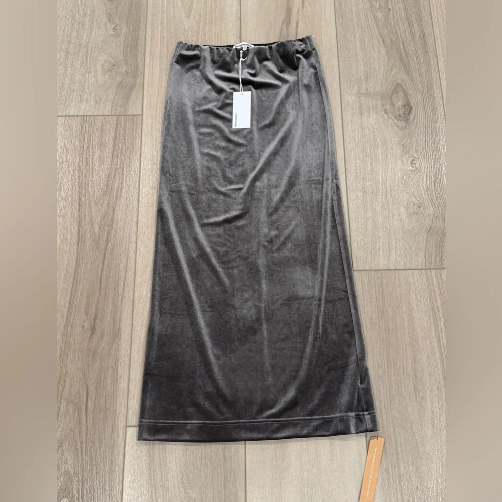 Reformation Women’s Maria Knit Skirt Velvet Stone Size XS $128